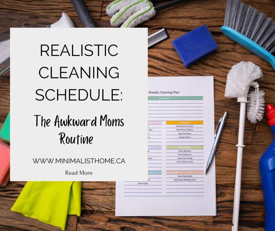 cleaning schedule/cleaning routine